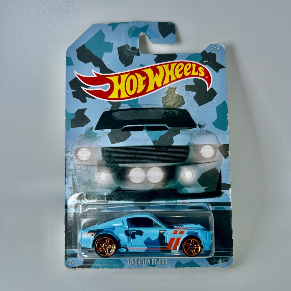 2015 Hot Wheels Camouflage Series ‘67 Shelby GT-500 Blue 2/6 Walmart Exclusive